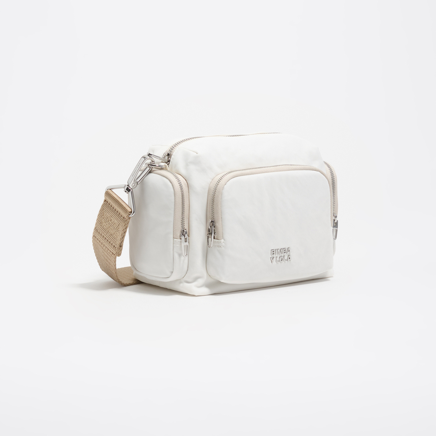 BIMBA Y LOLA Small white nylon Pocket bag
