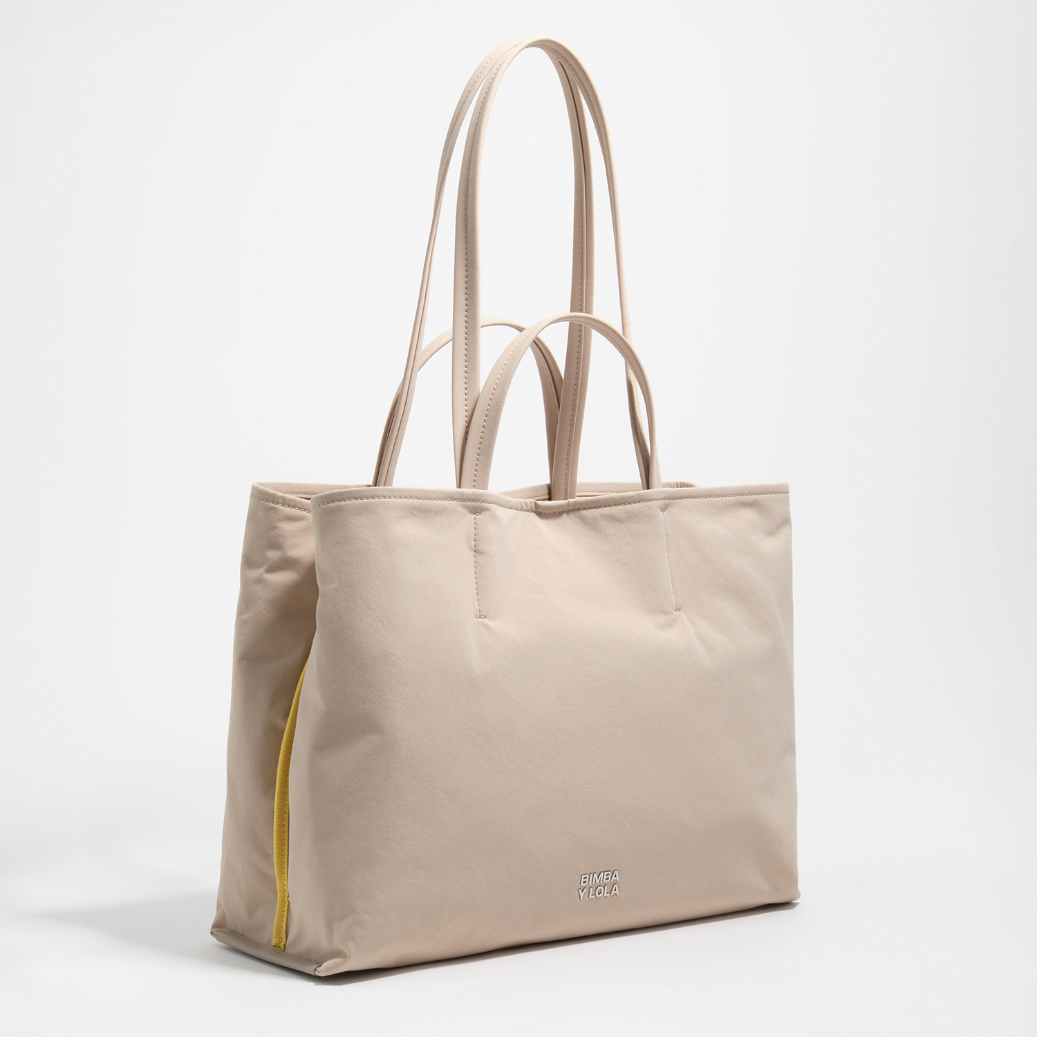 BIMBA Y LOLA Large sand Chihuahua shopper bag