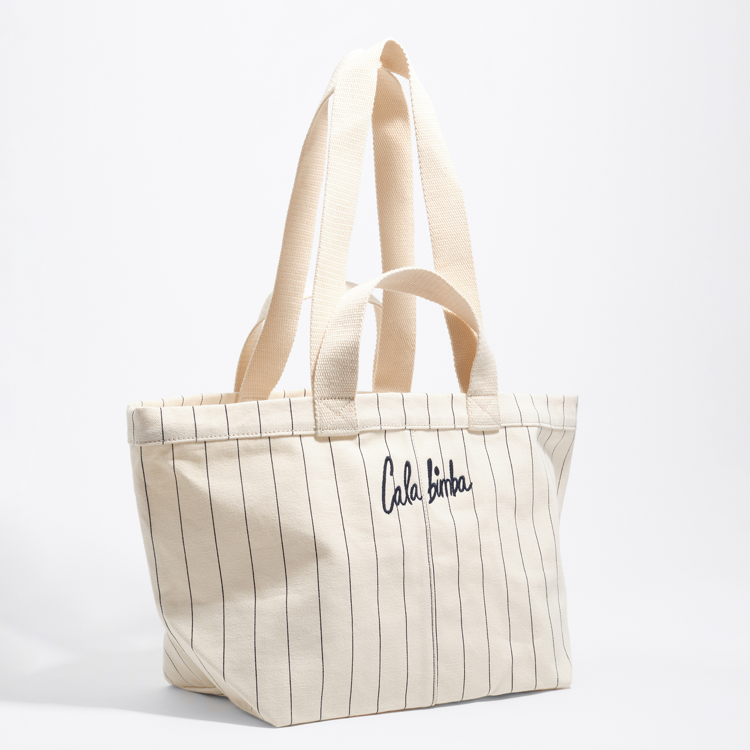 BIMBA Y LOLA Large off-white cotton basket bag