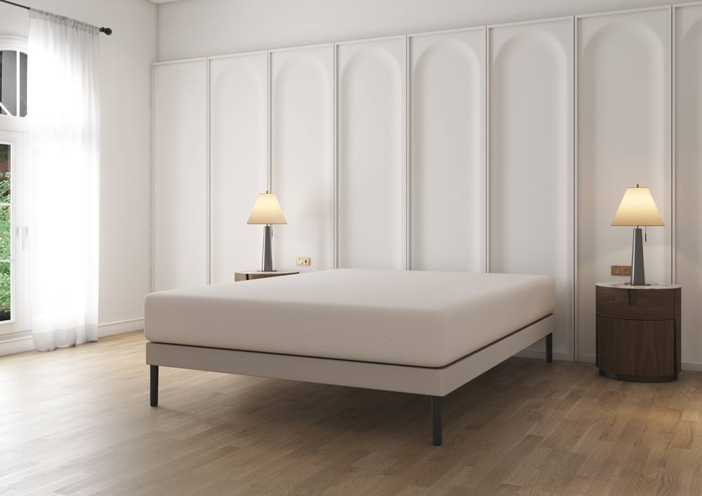 BSSPOKE 10" Memory Foam Orthopaedic Mattress with Reflex Foam in White | Size: Double