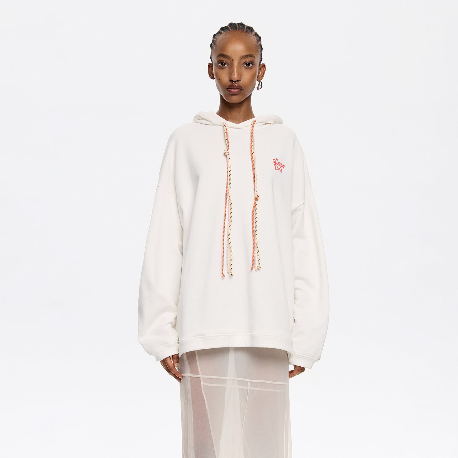 Photograph of BIMBA Y LOLA White logo sweatshirt