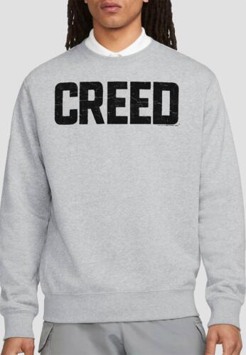 Creed Cracked Logo Sweatshirt, Athletic Heather in Grey | Size: 2XL
