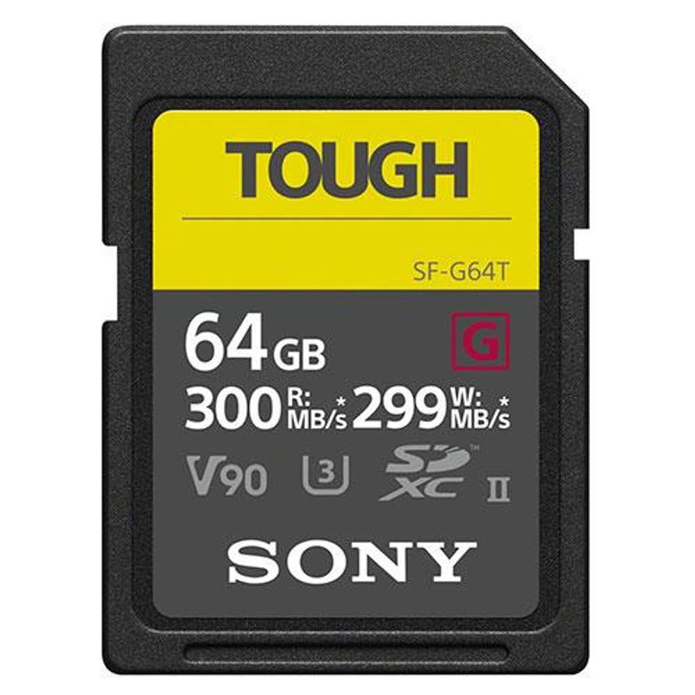 Sony Tough 64GB SF-G SDXC V90 UHS-II Memory Card in Black | Size: 64 GB