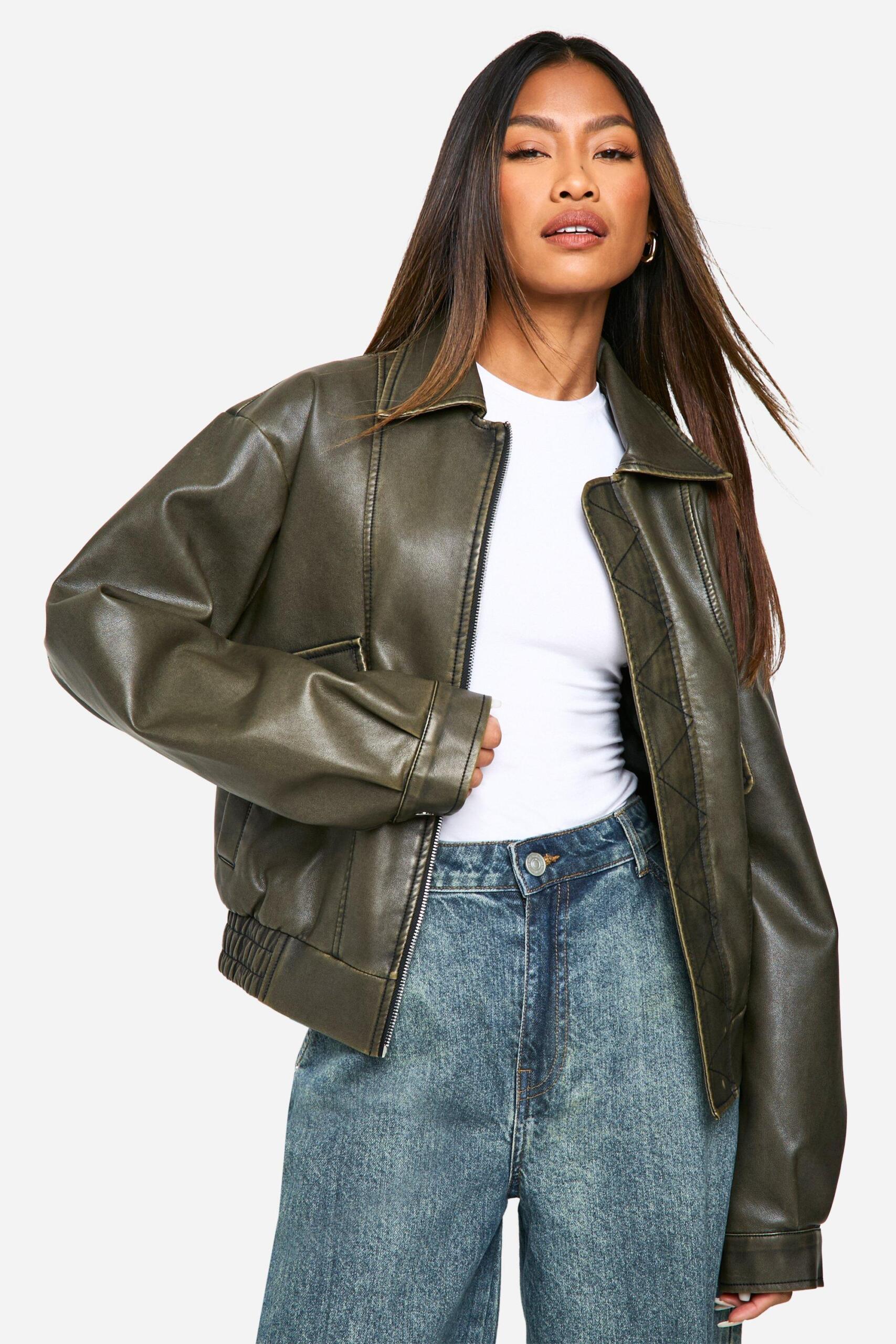 Vintage style bomber jacket top