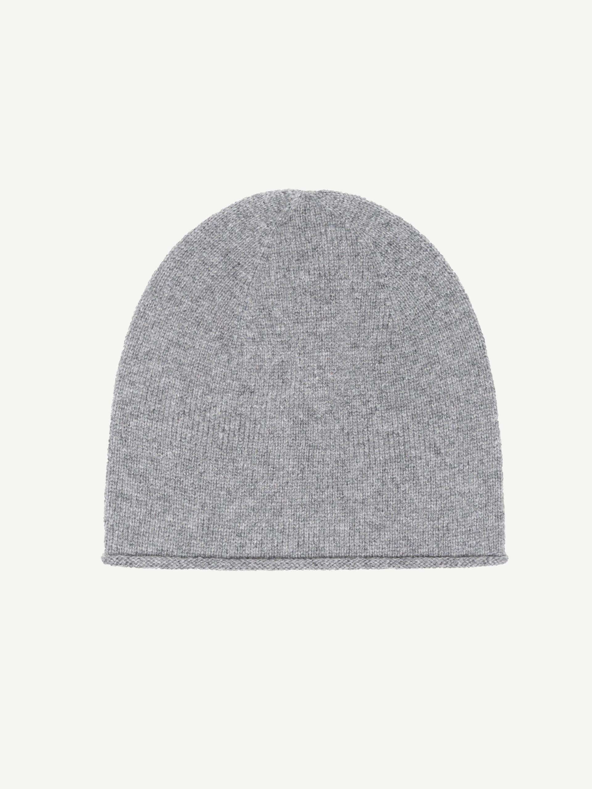 Photograph of French Connection Cashmere Blend Beanie Light Grey Melange