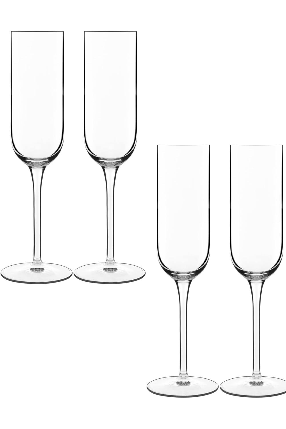 Meyer Set of 4 Luigi Bormioli Sublime Flute Glasses 210ml