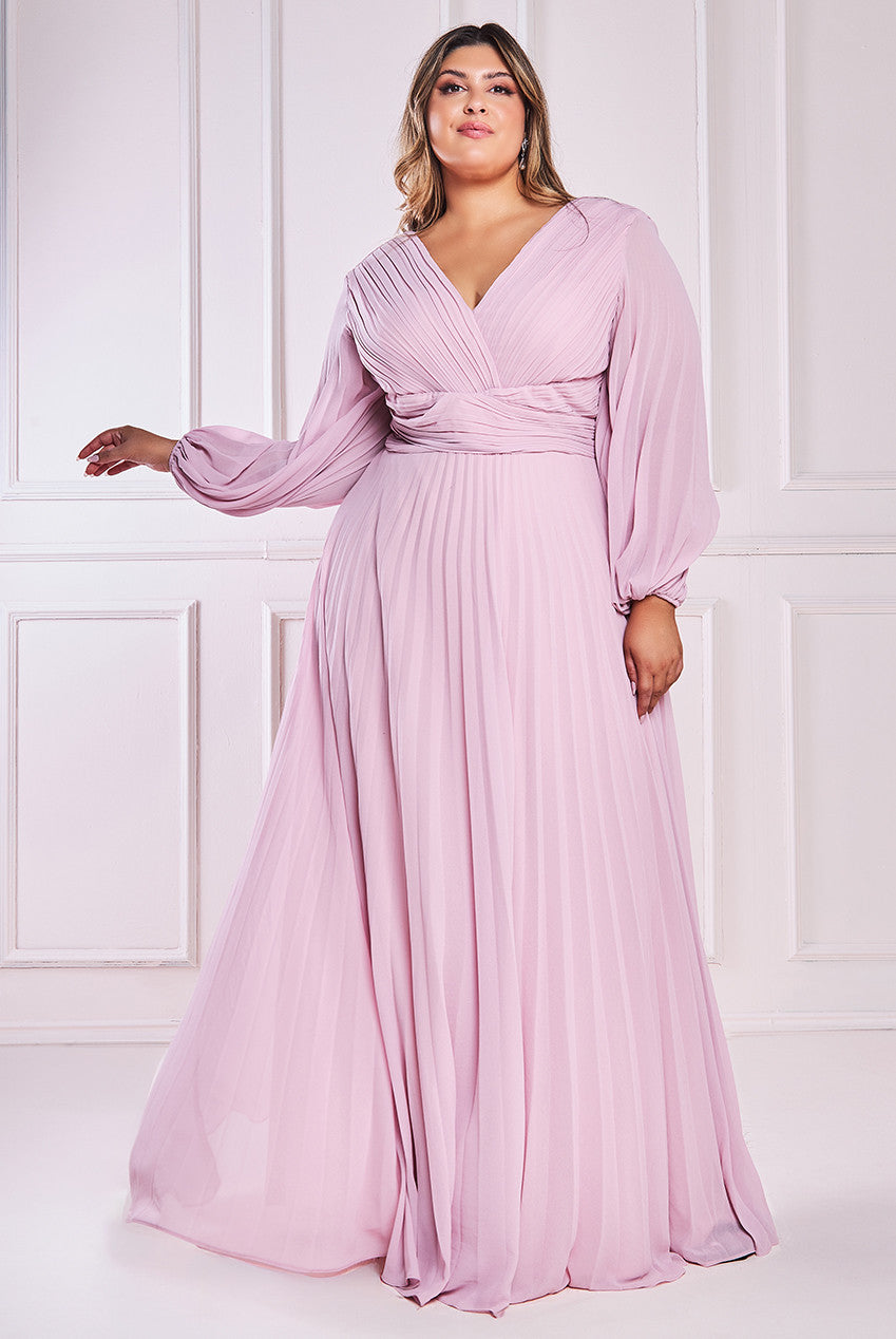 Chiffon balloon sleeve dress sale