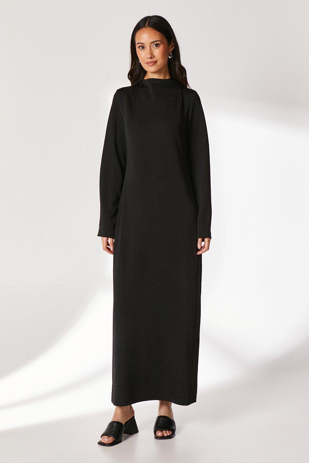 Dorothy Perkins Womens Long Sleeve Textured Jersey Maxi Dress Rather Saucy