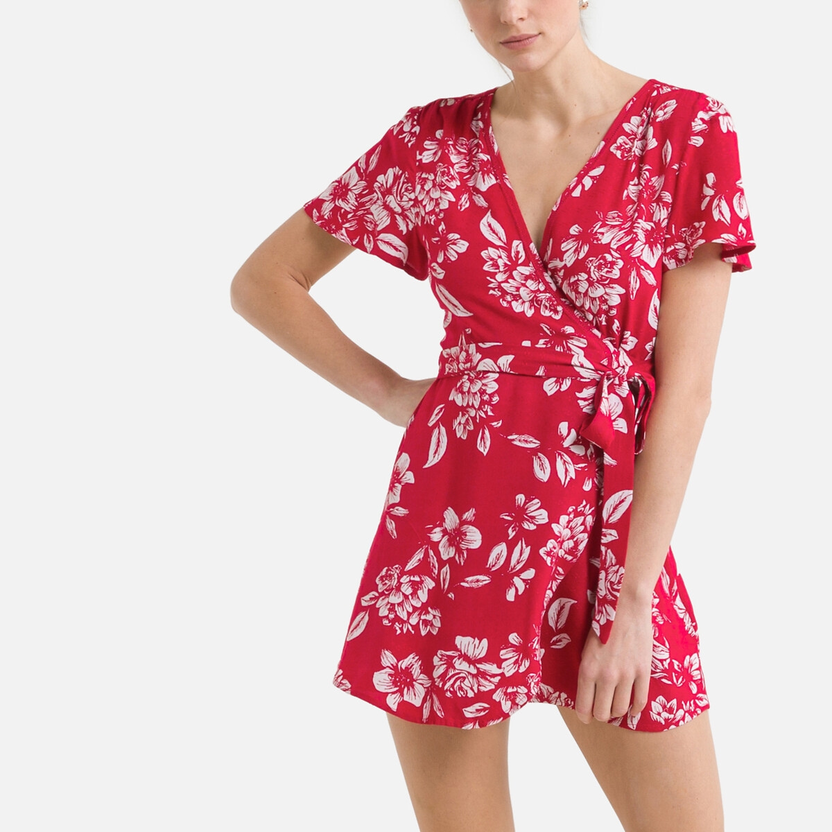 Photograph of Superdry Floral Wrapover Mini Dress