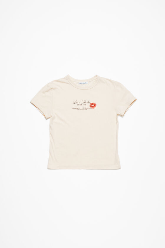 Photograph of Acne Studios Logo T-Shirt Light Grey