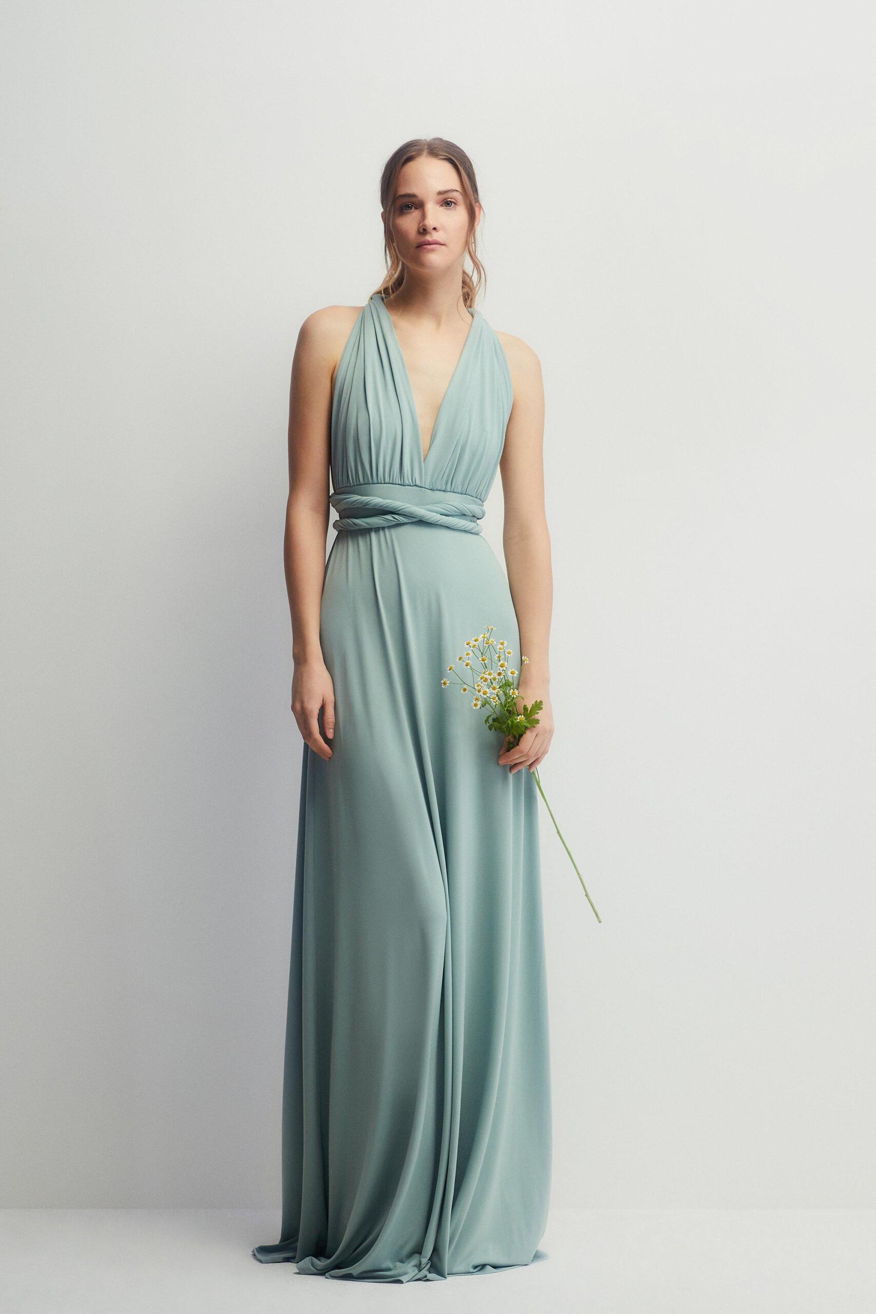 Dorothy Perkins Womens Multiway Slinky Jersey Bridesmaids Maxi Dress Rather Saucy