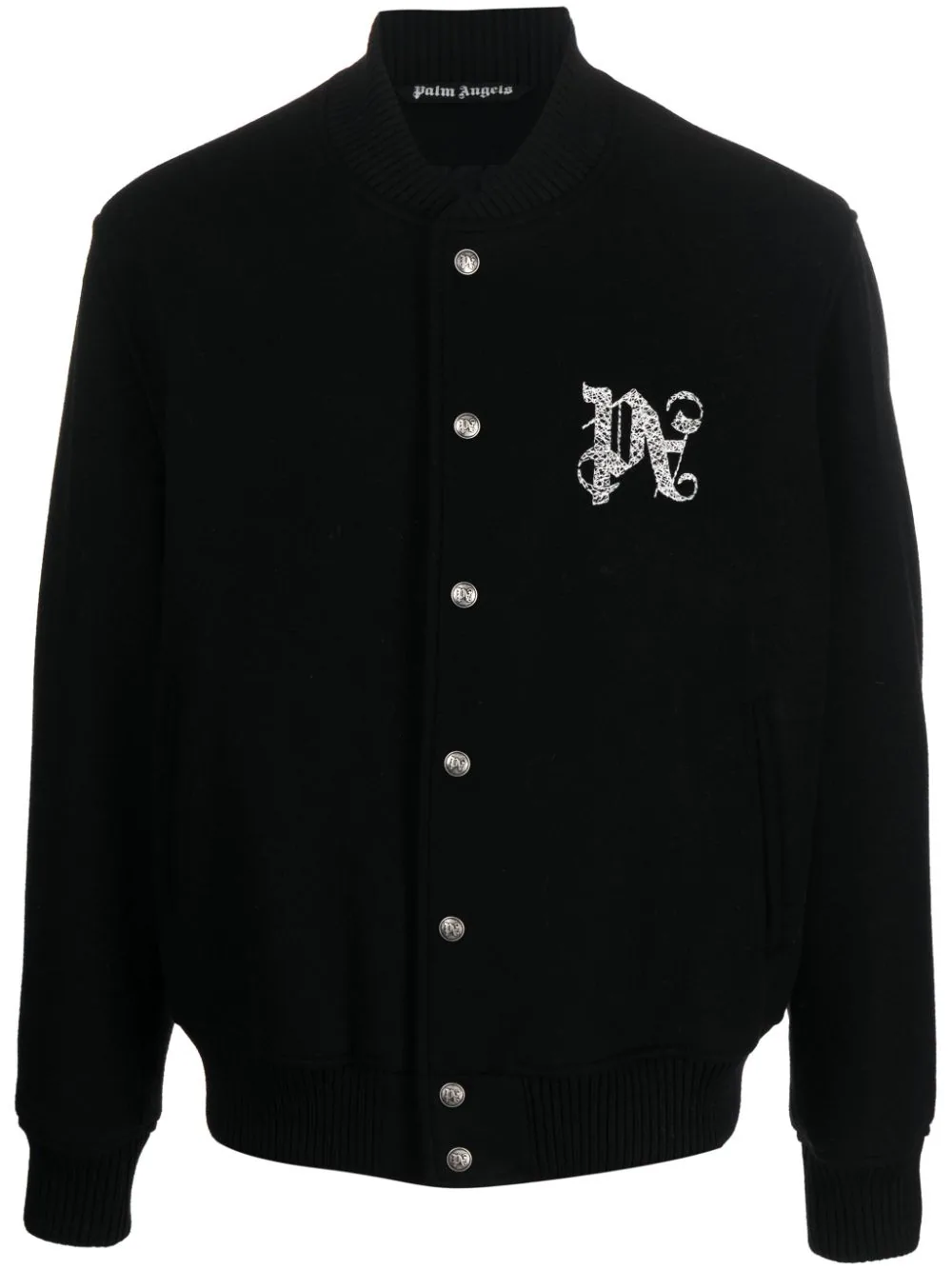 Photograph of Palm Angels Monogram Embroidered Bomber Jacket