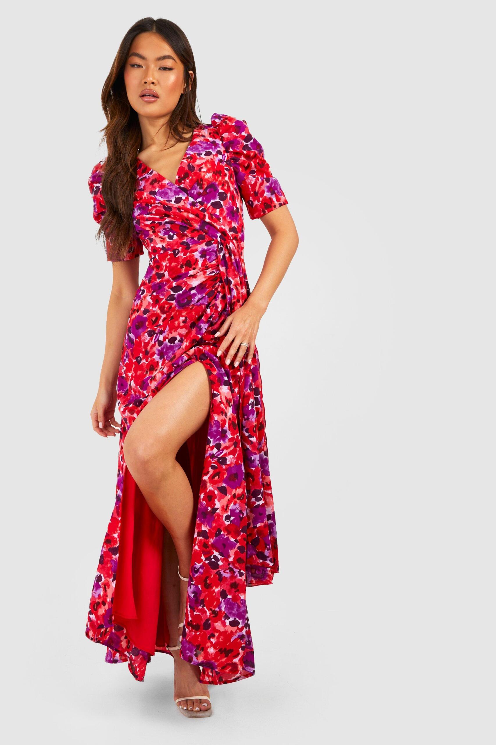 Women floral maxi dress hotsell