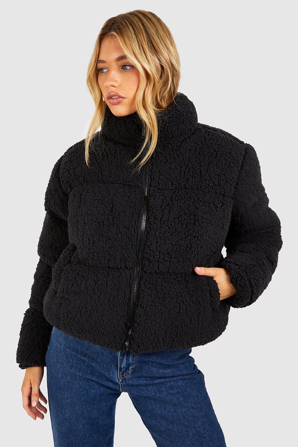 Photograph of Boohoo Womens Teddy Puffer Jacket