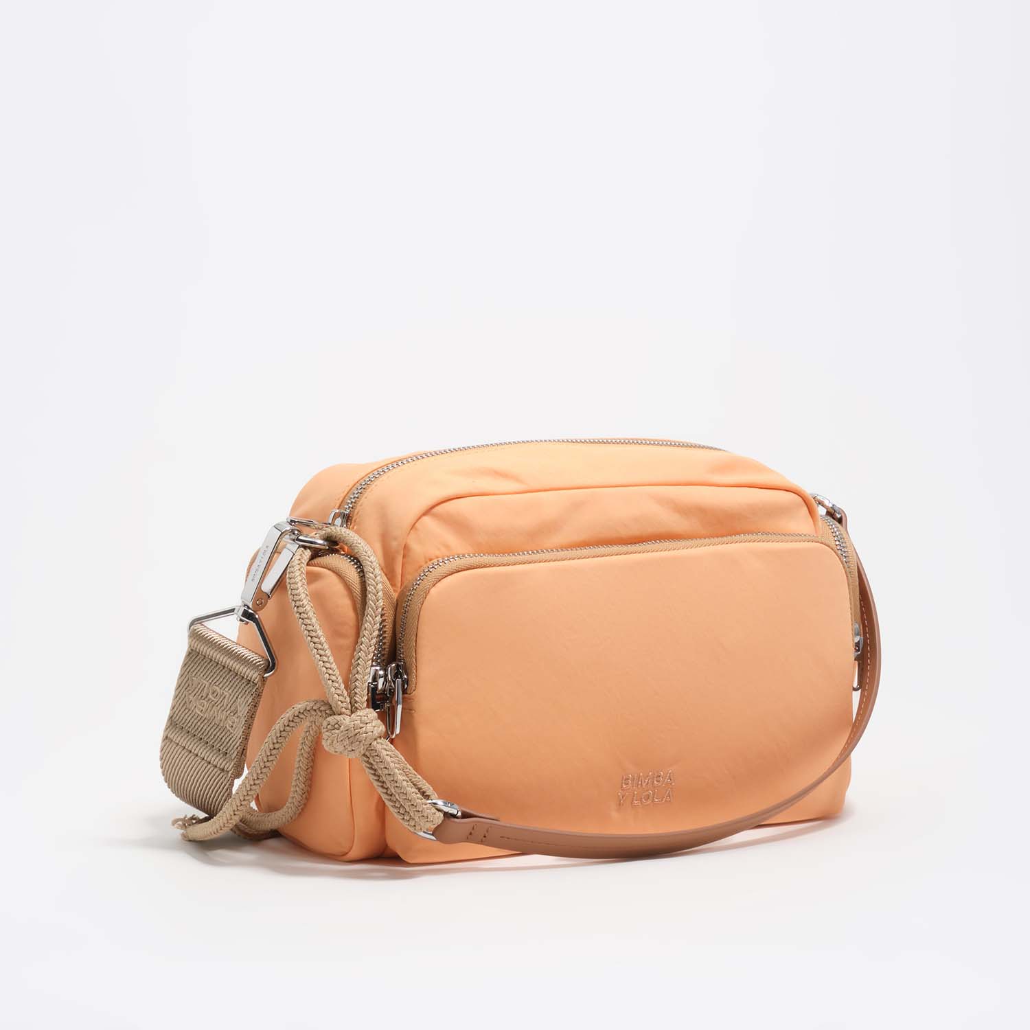 BIMBA Y LOLA Medium orange sorbet nylon Pocket bag