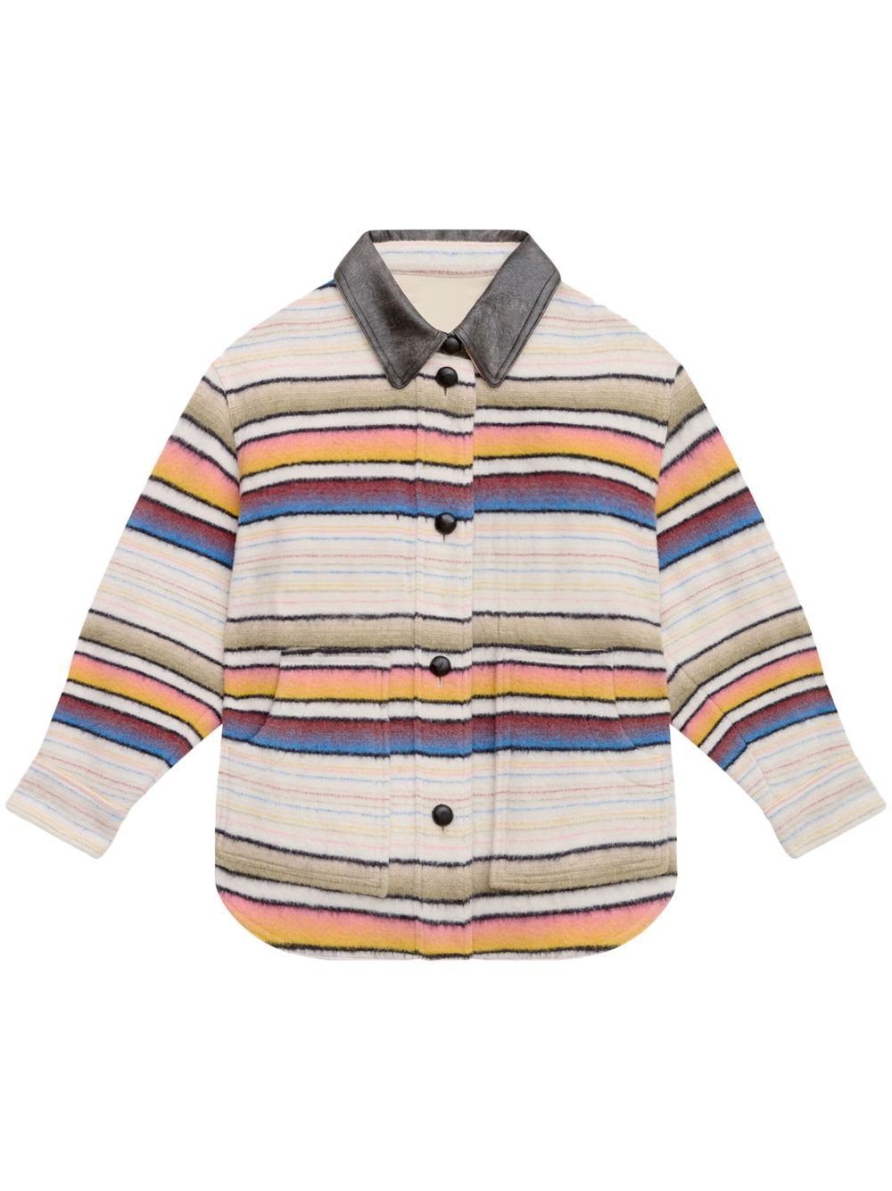 Photograph of Marant Étoile Dayvi Striped Coat Multi-Colour