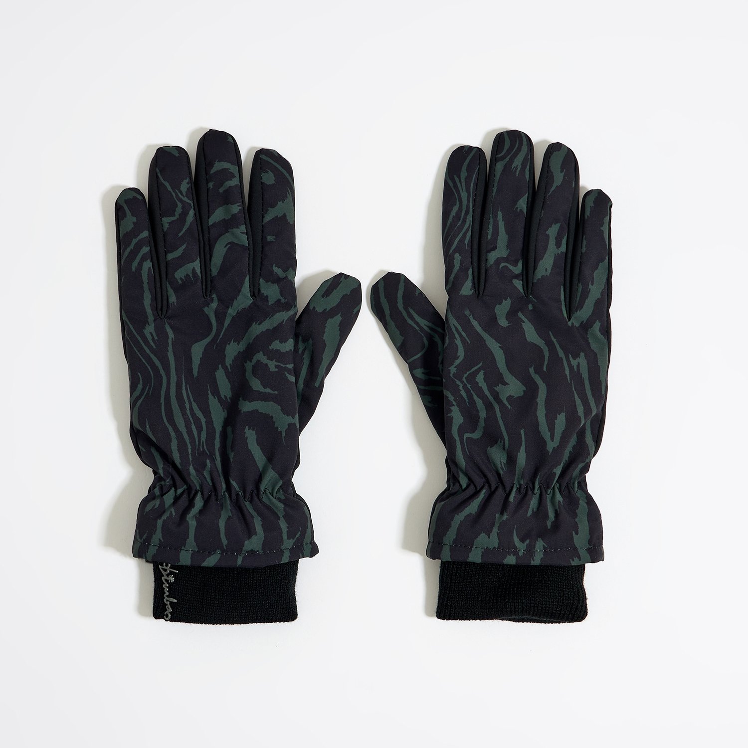 Photograph of BIMBA Y LOLA Nylon gloves Tiger Liquid green
