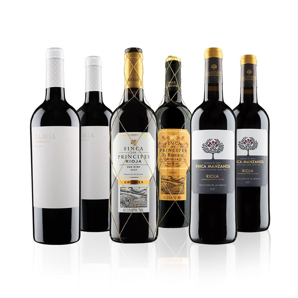 Virgin Wines Rioja Red Wine Selection 6 Bottles (75cl) in White