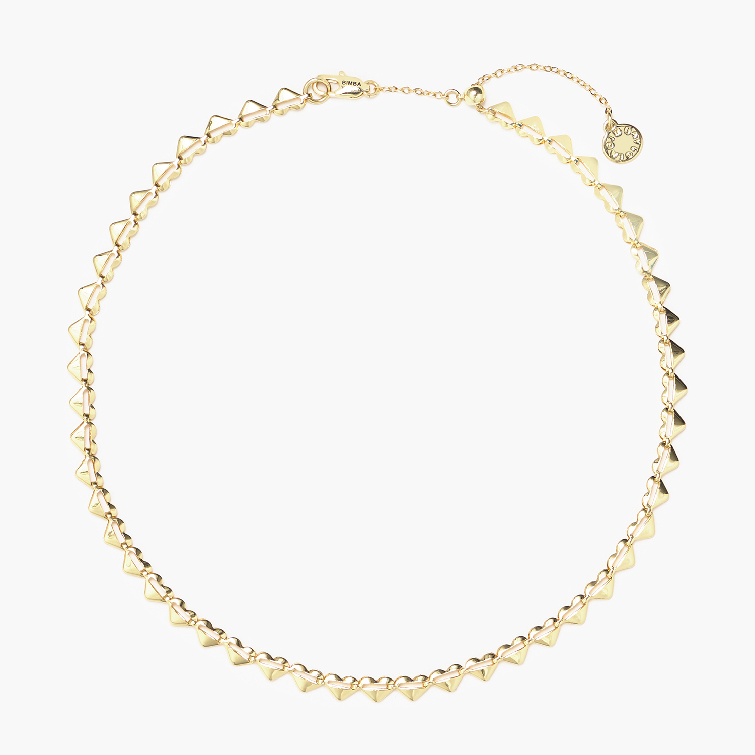 Photograph of Bimba Y Lola Golden hearts necklace