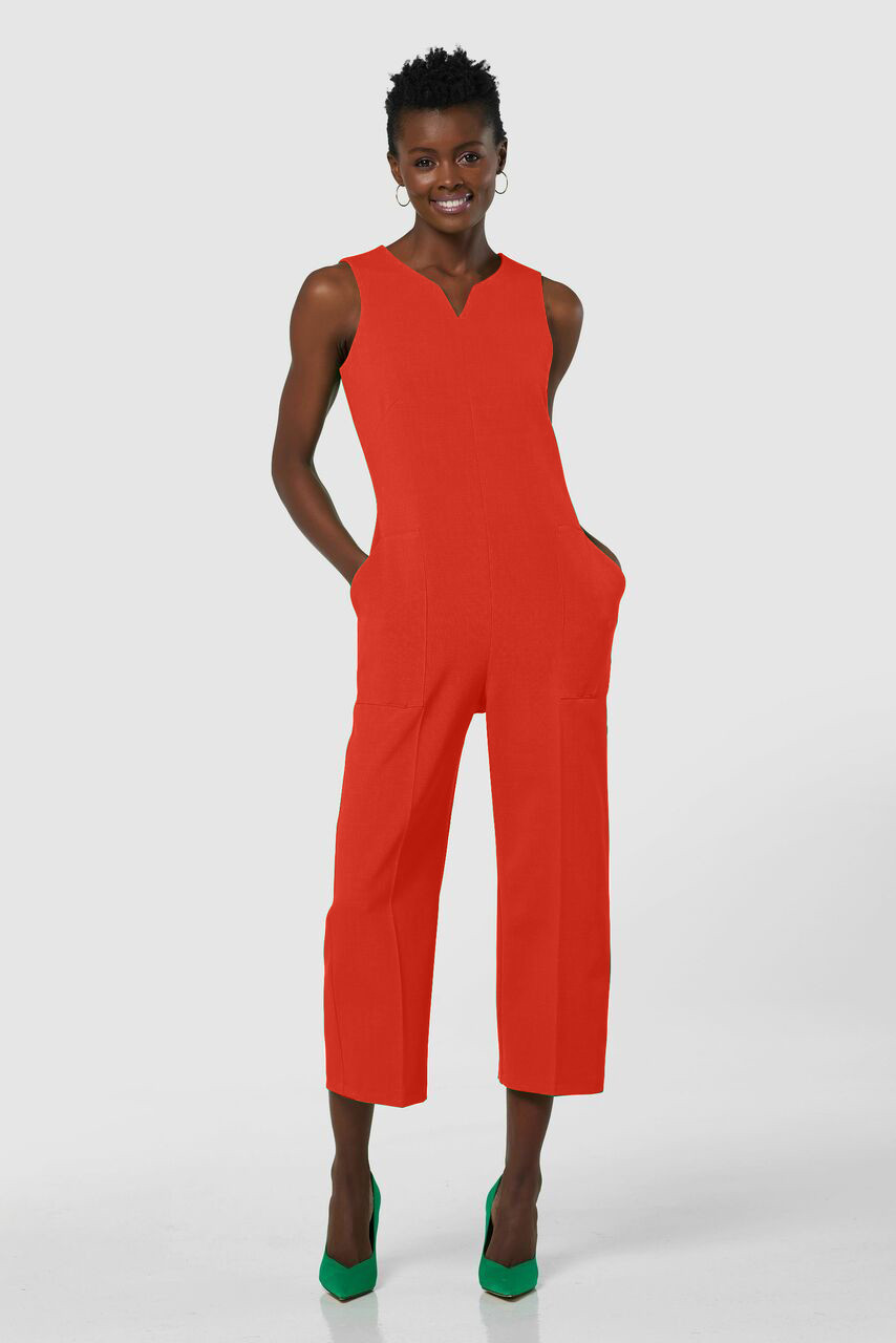 Photograph of Closet London Orange Sleeveless Jumpsuit