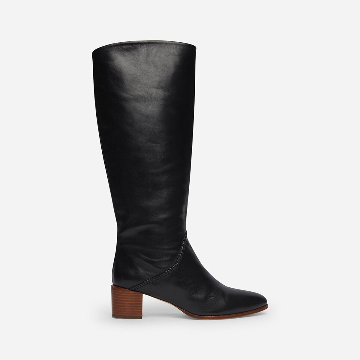 Vanessa Bruno Smooth Leather Calf Boots with Block Heel | Rather Saucy