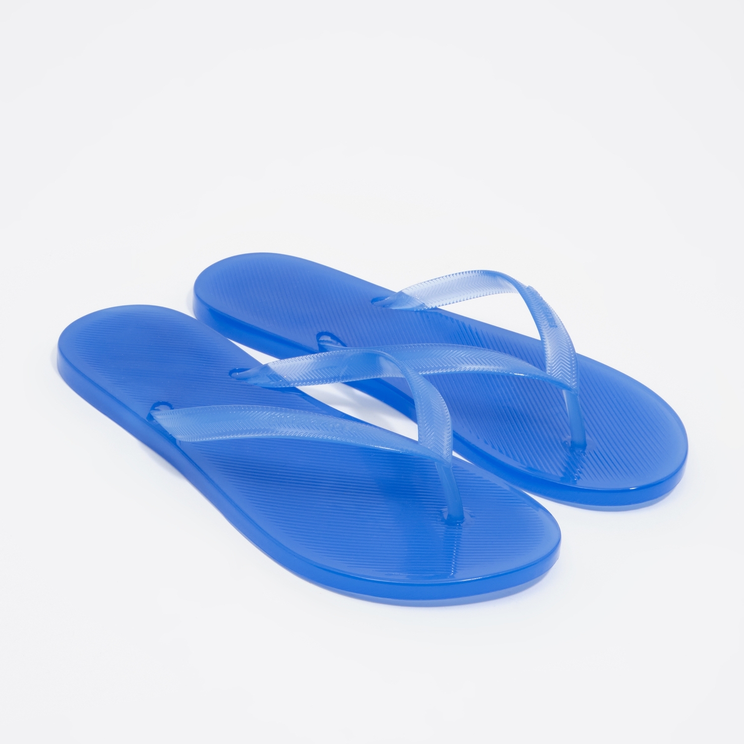 BIMBA Y LOLA Blue semi-transparent flip-flop