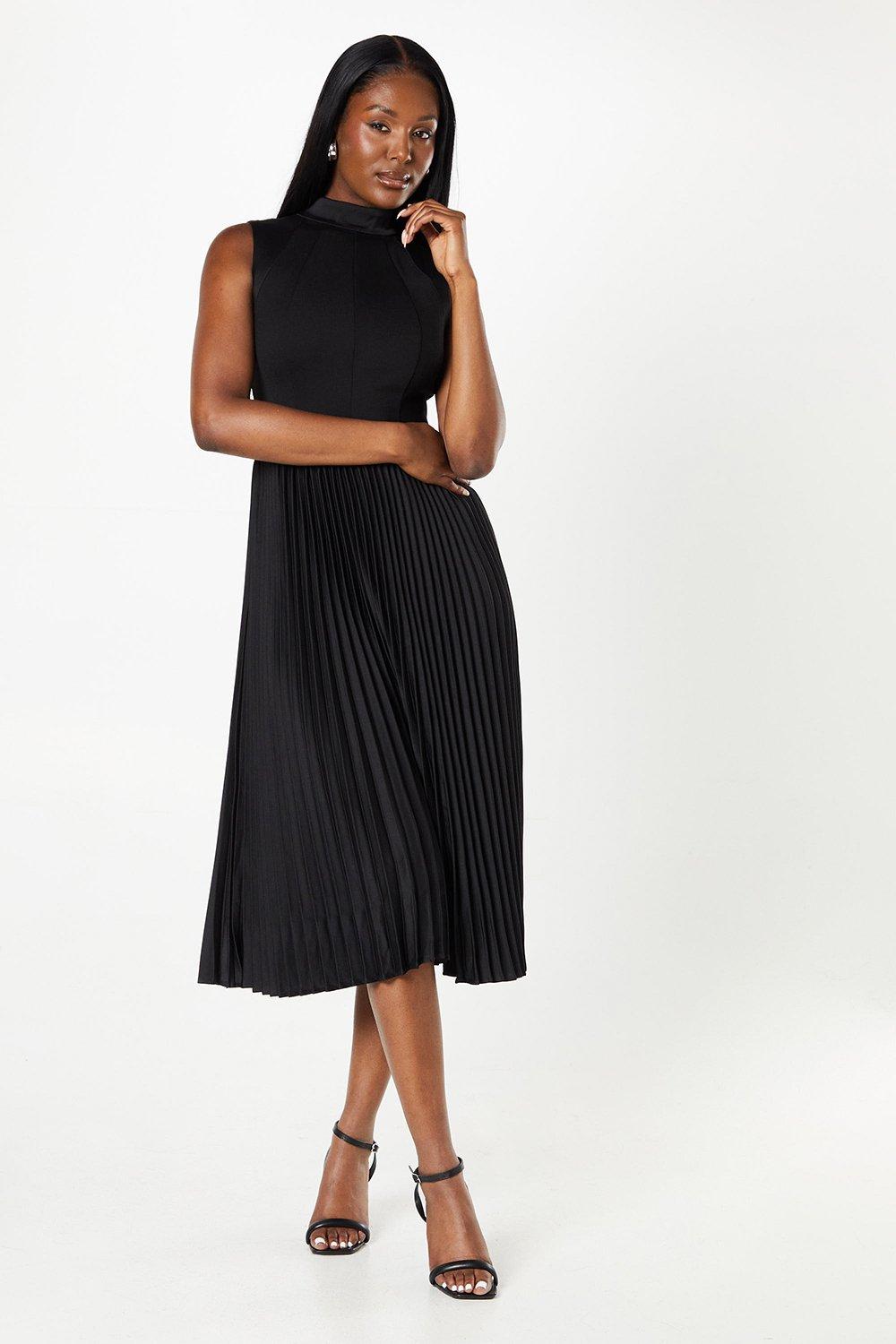 Dorothy perkins pleated dress discount