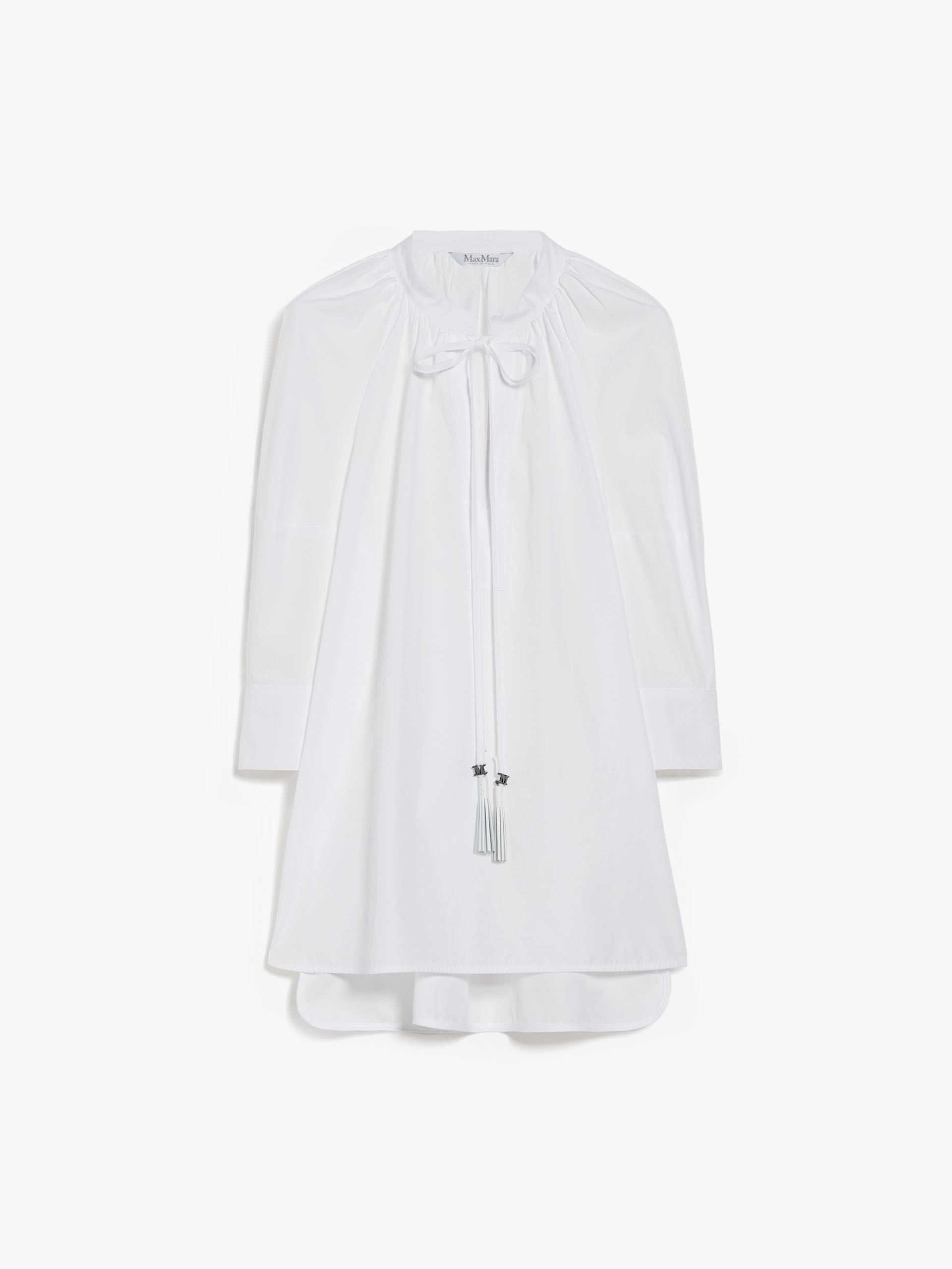 Photograph of MaxMara Carpi Cotton Ballon Blouse White