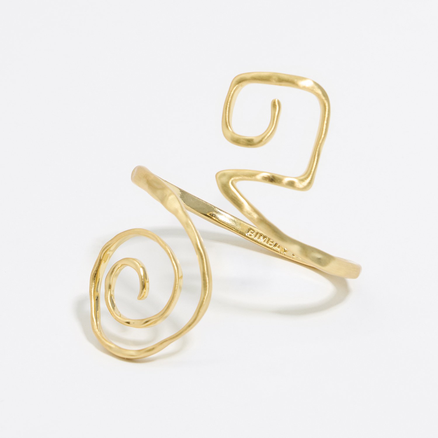 Photograph of BIMBA Y LOLA Gold spiral bracelet