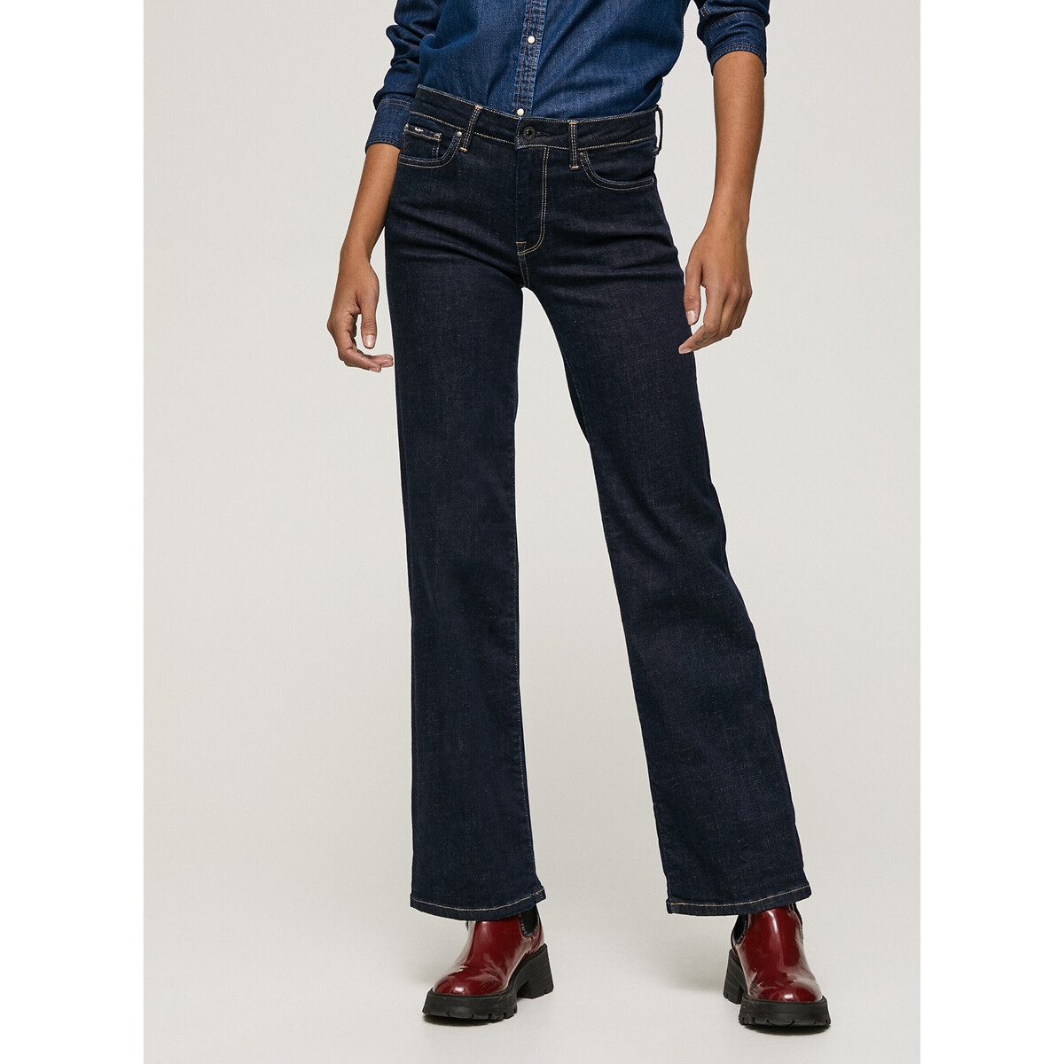 Pepe Jeans Aubrey Flared Jeans in Mid Rise | Rather Saucy