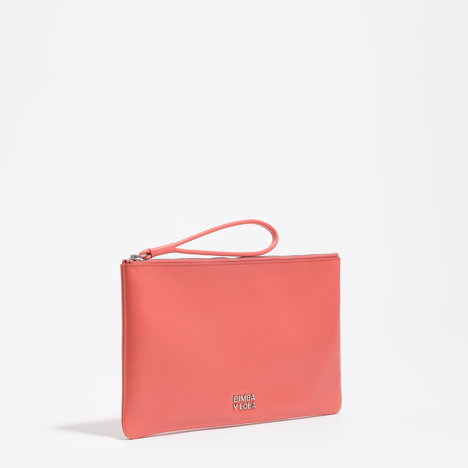 BIMBA Y LOLA Coral medium leather handbag