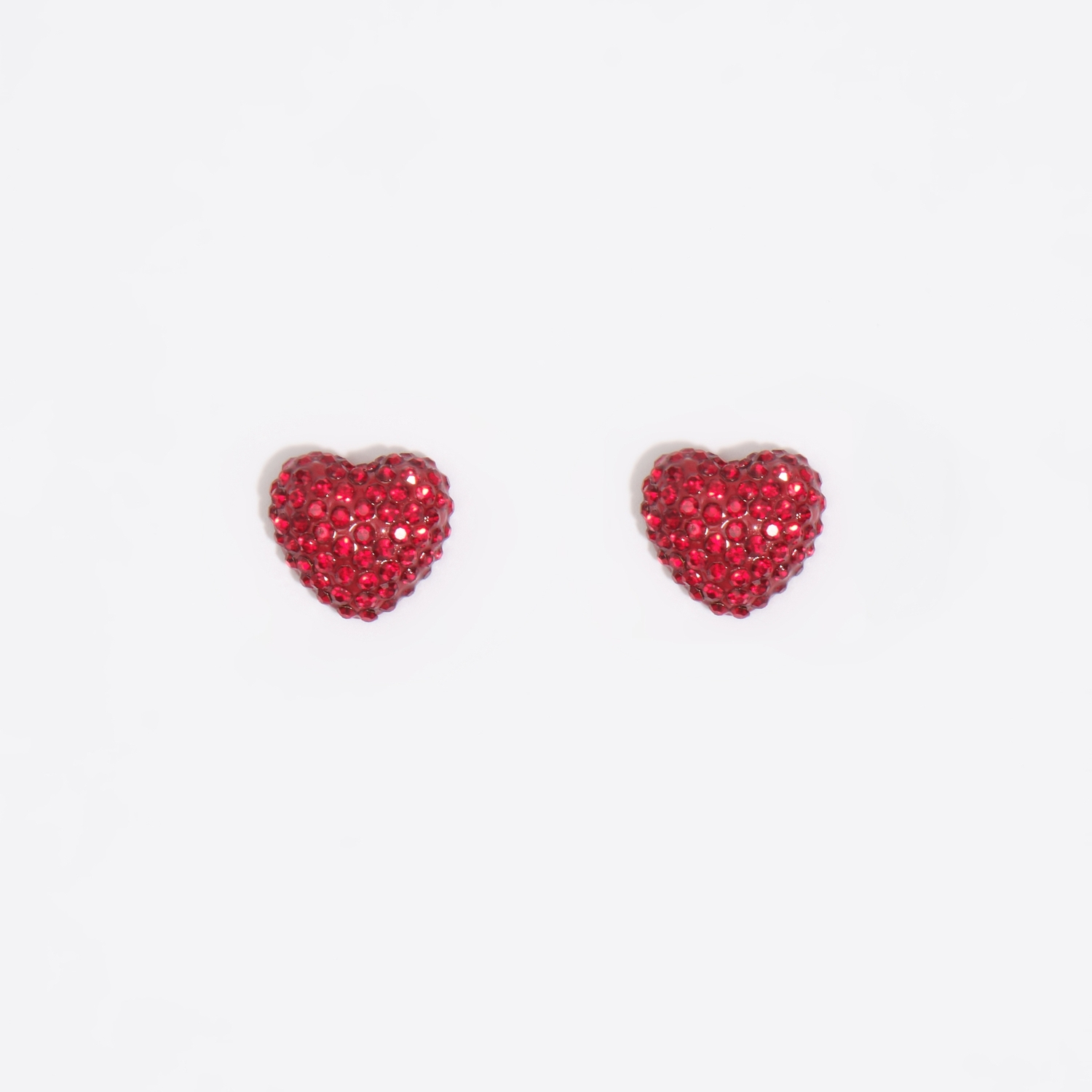 BIMBA Y LOLA Red crystals heart earrings