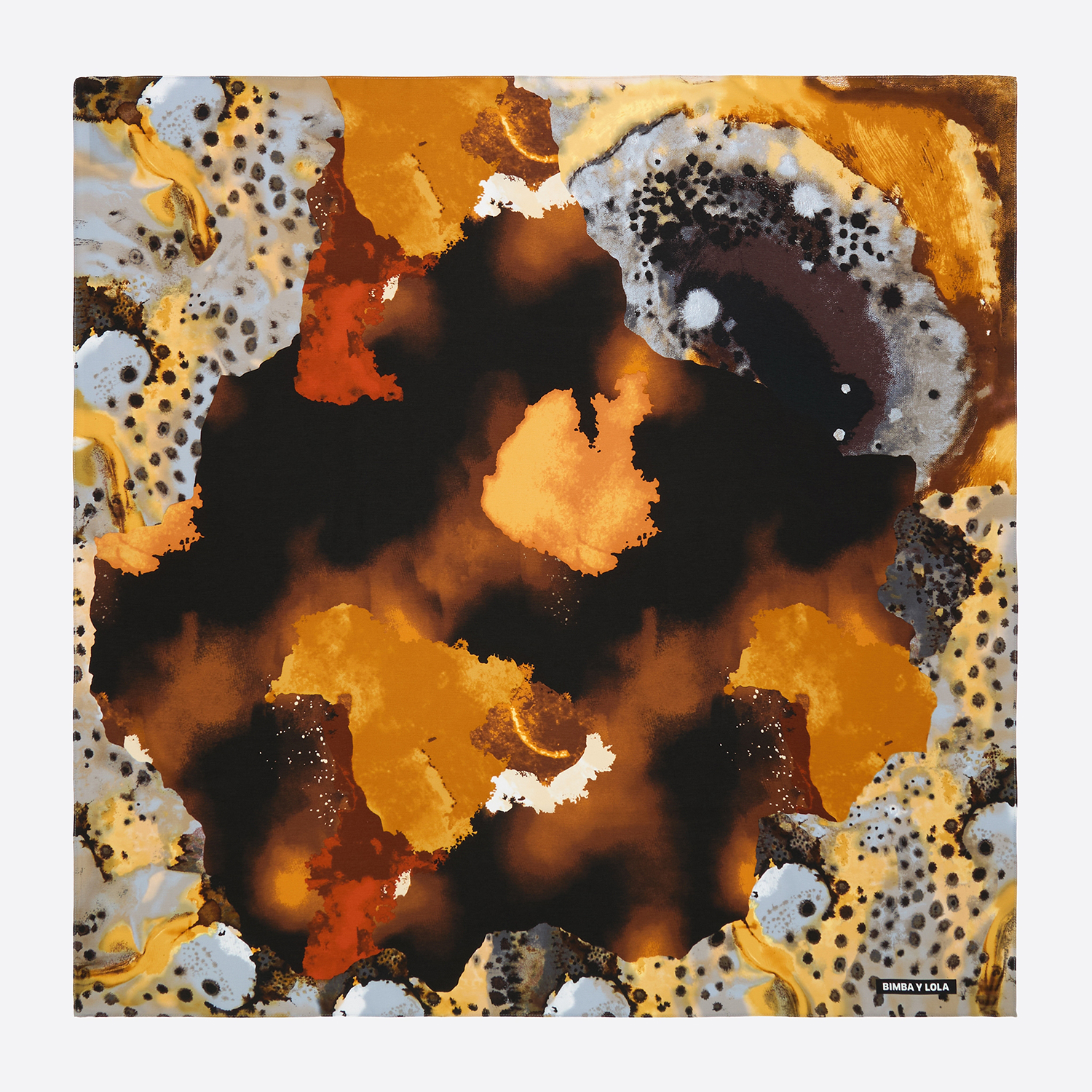 BIMBA Y LOLA Watercolor stain scarf