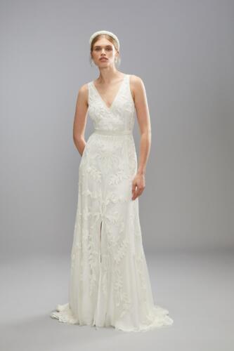 Dorothy Perkins Womens Premium Corded Embroidery Bridal Maxi Dress With Belt Rather Saucy