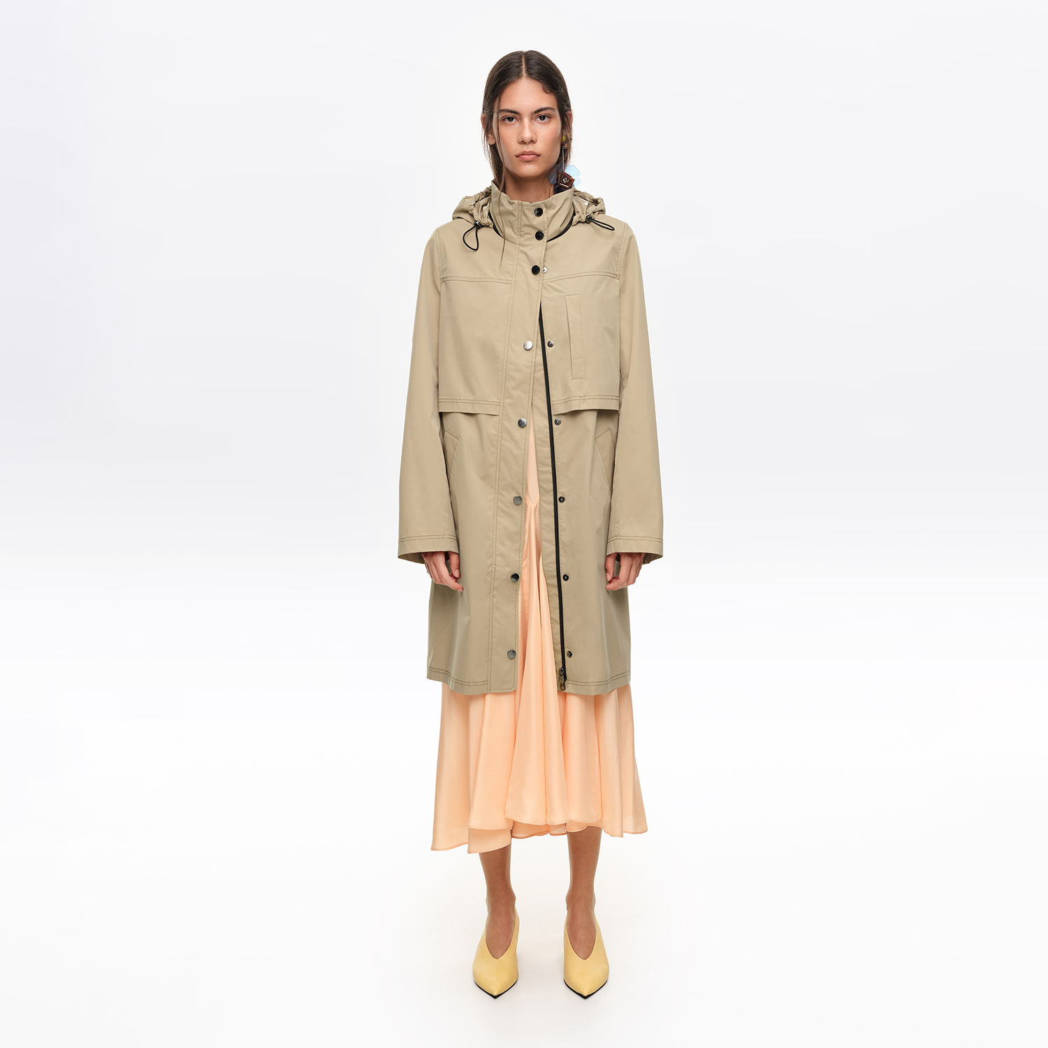 BIMBA Y LOLA Light camel straight trench