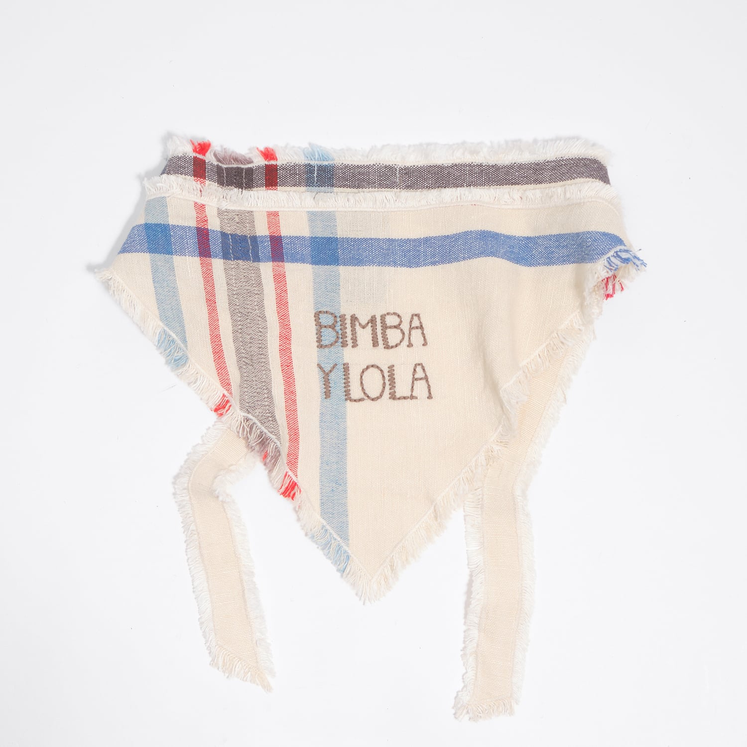 BIMBA Y LOLA Ecru striped triangle