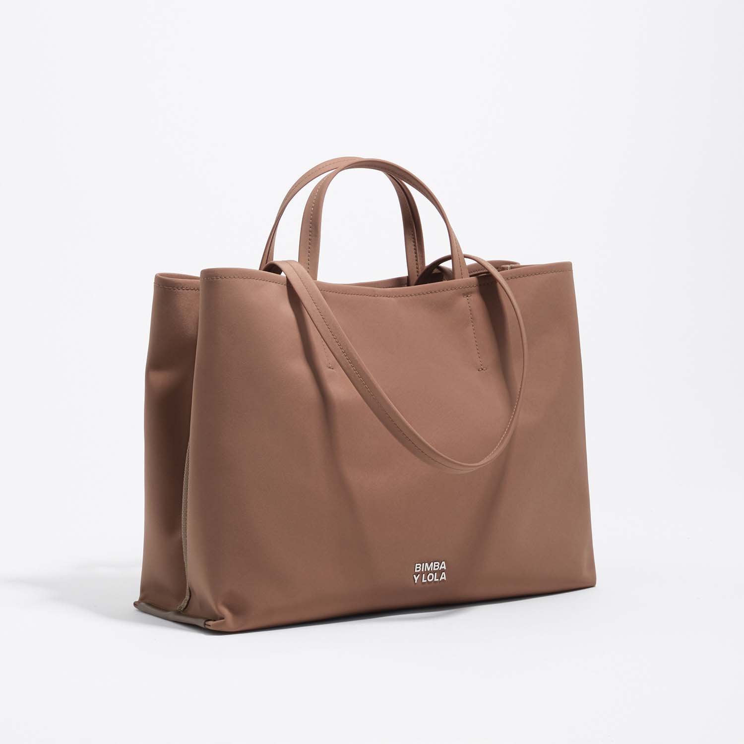 BIMBA Y LOLA Large turrón gabardine Chihuahua shopper bag