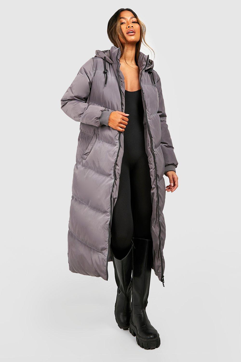 Womens longline puffer jackets sale