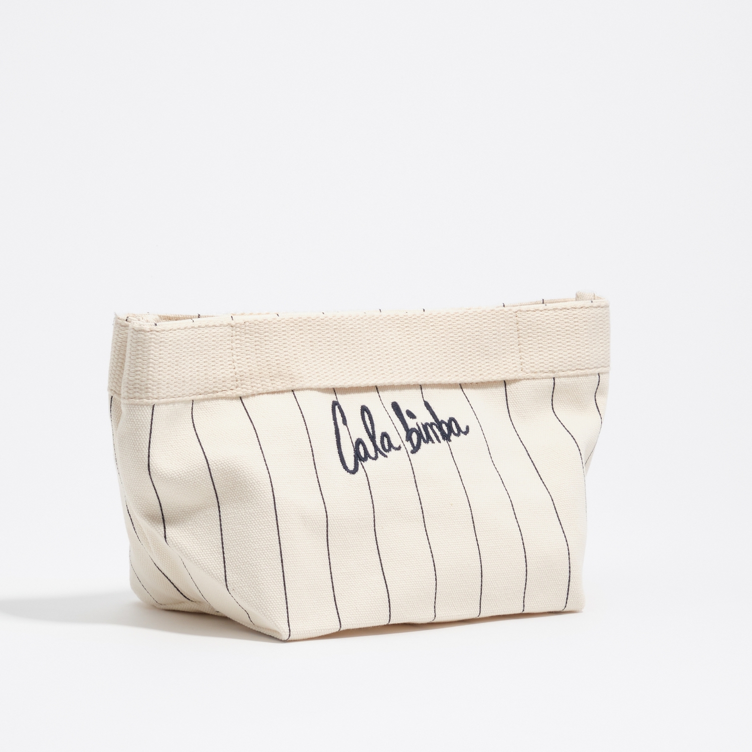 BIMBA Y LOLA Large off-white cotton make-up case