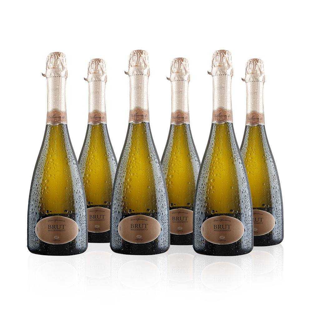 Virgin Wines Italian Sparkling Wine Case 6 Bottles (75cl) in White