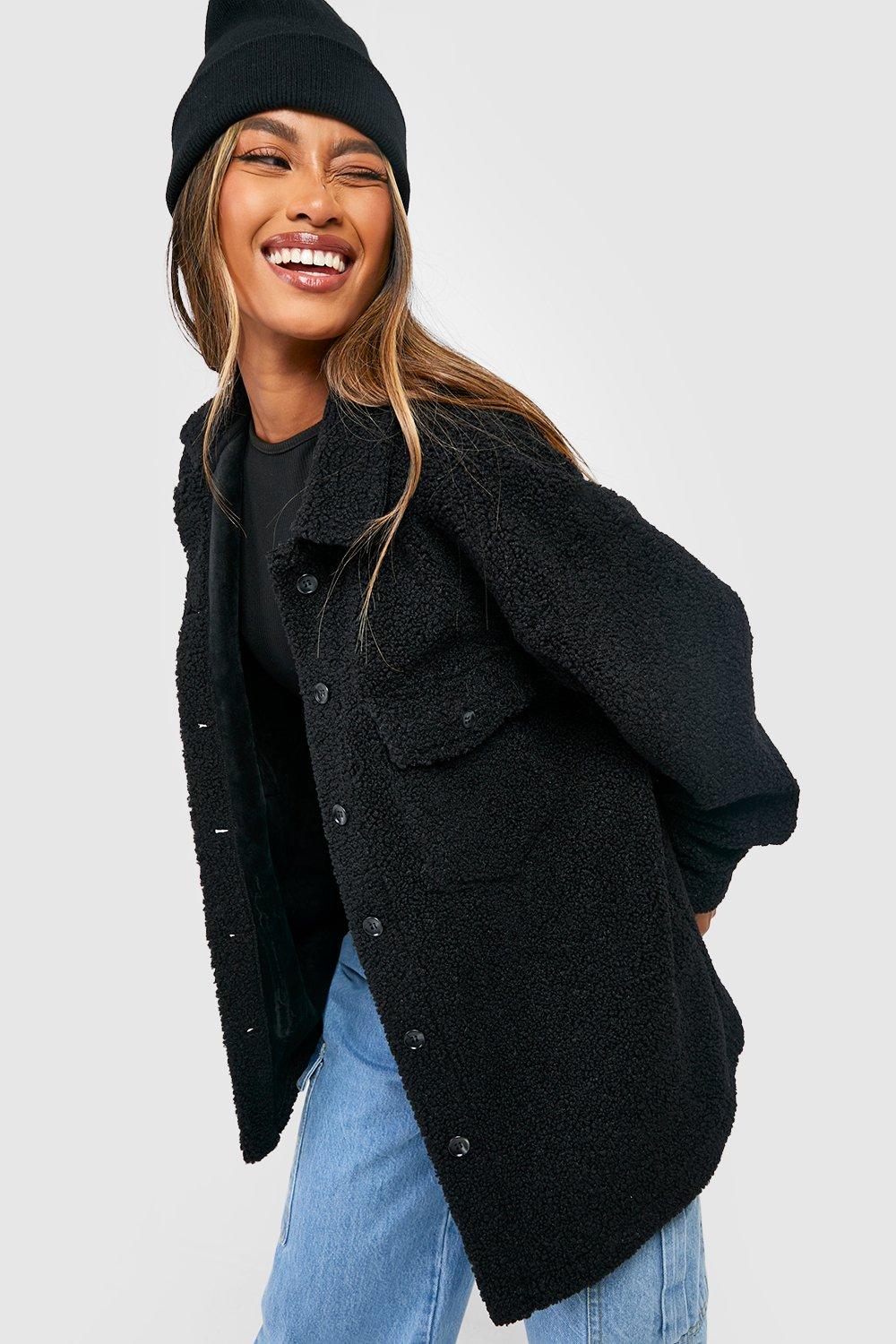 Photograph of Boohoo Womens Teddy Soft Touch Shacket