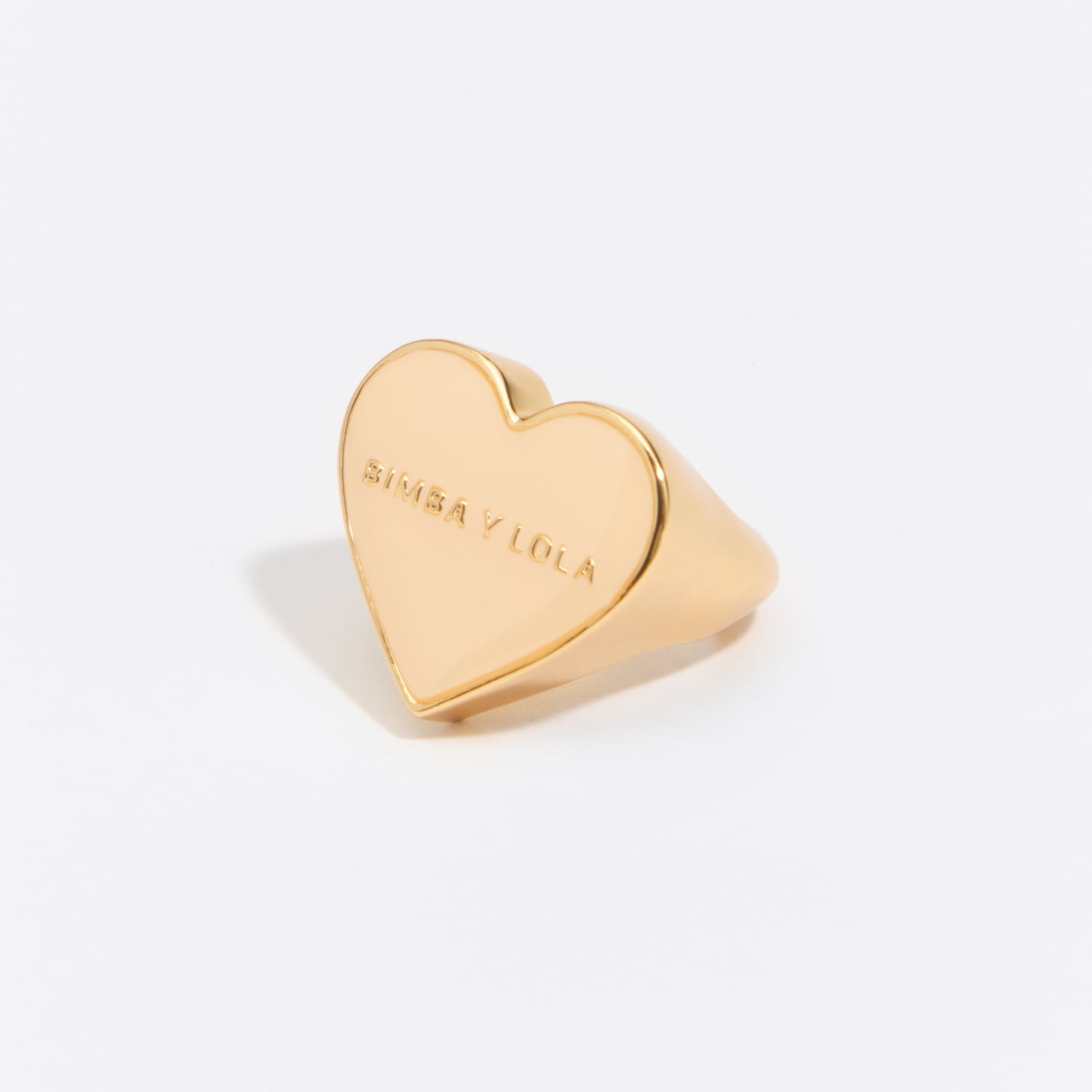 BIMBA Y LOLA Ivory enamel heart ring