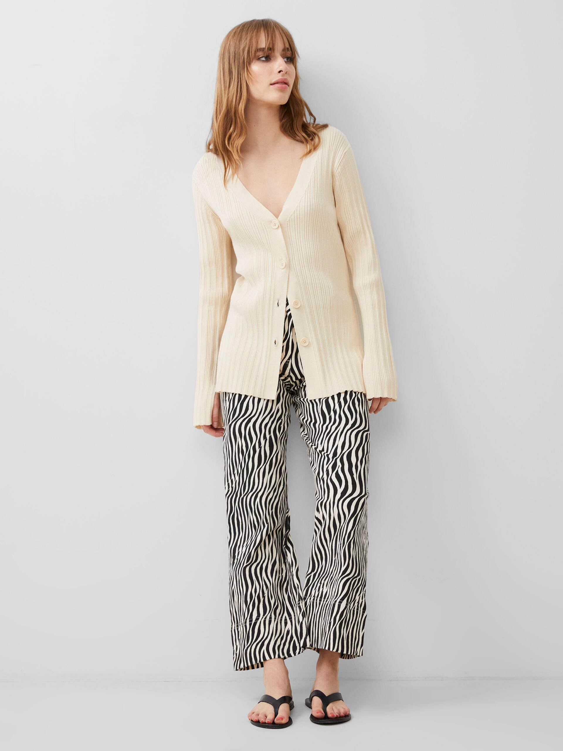 French Connection Leonora Recycled Cardigan Classic Cream | Rather Saucy