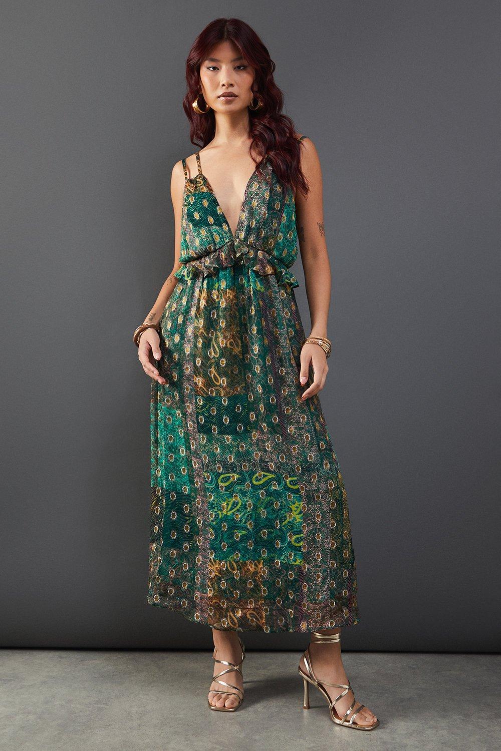 Dorothy perkins metallic dress outlet
