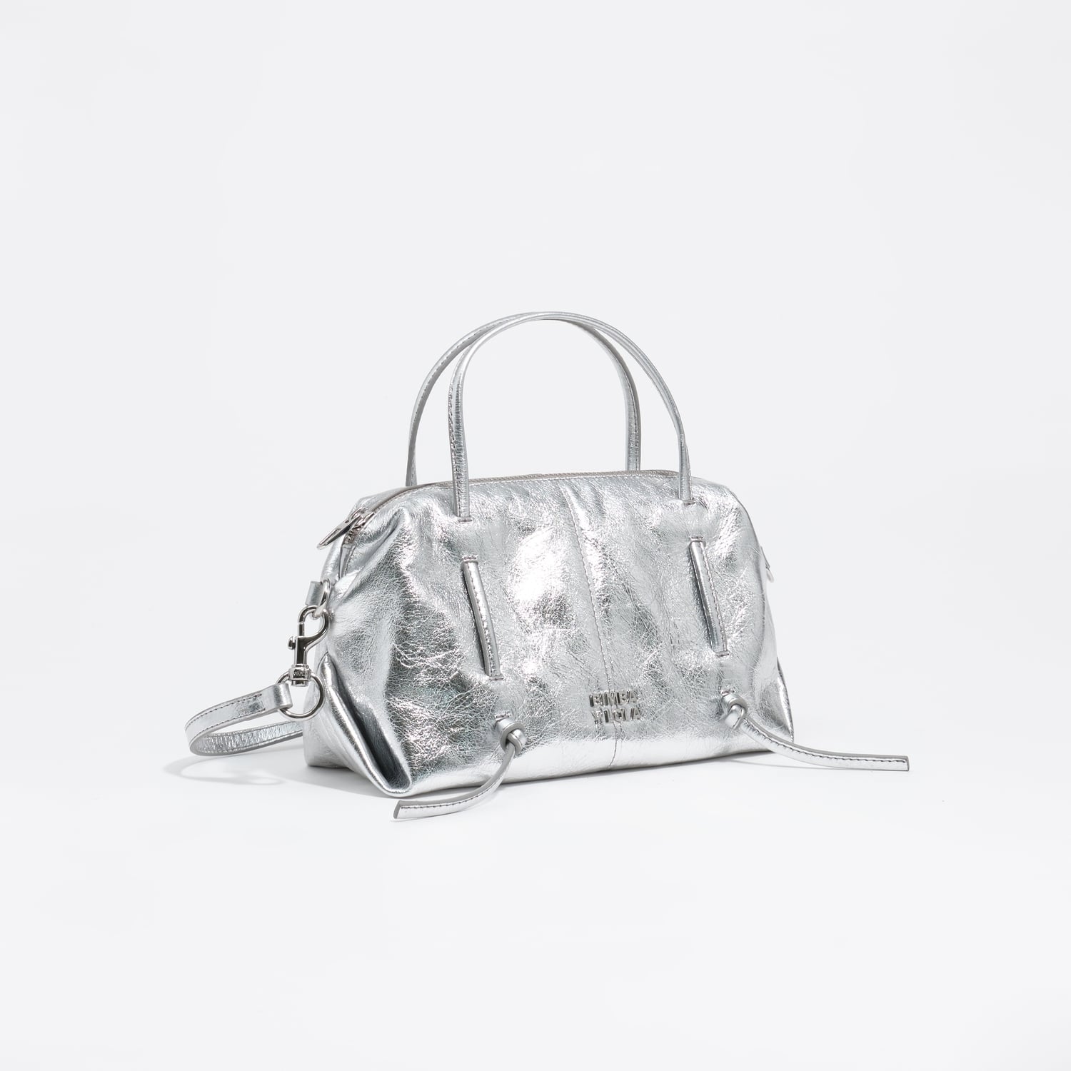 BIMBA Y LOLA Mini silver leather Lolita bag