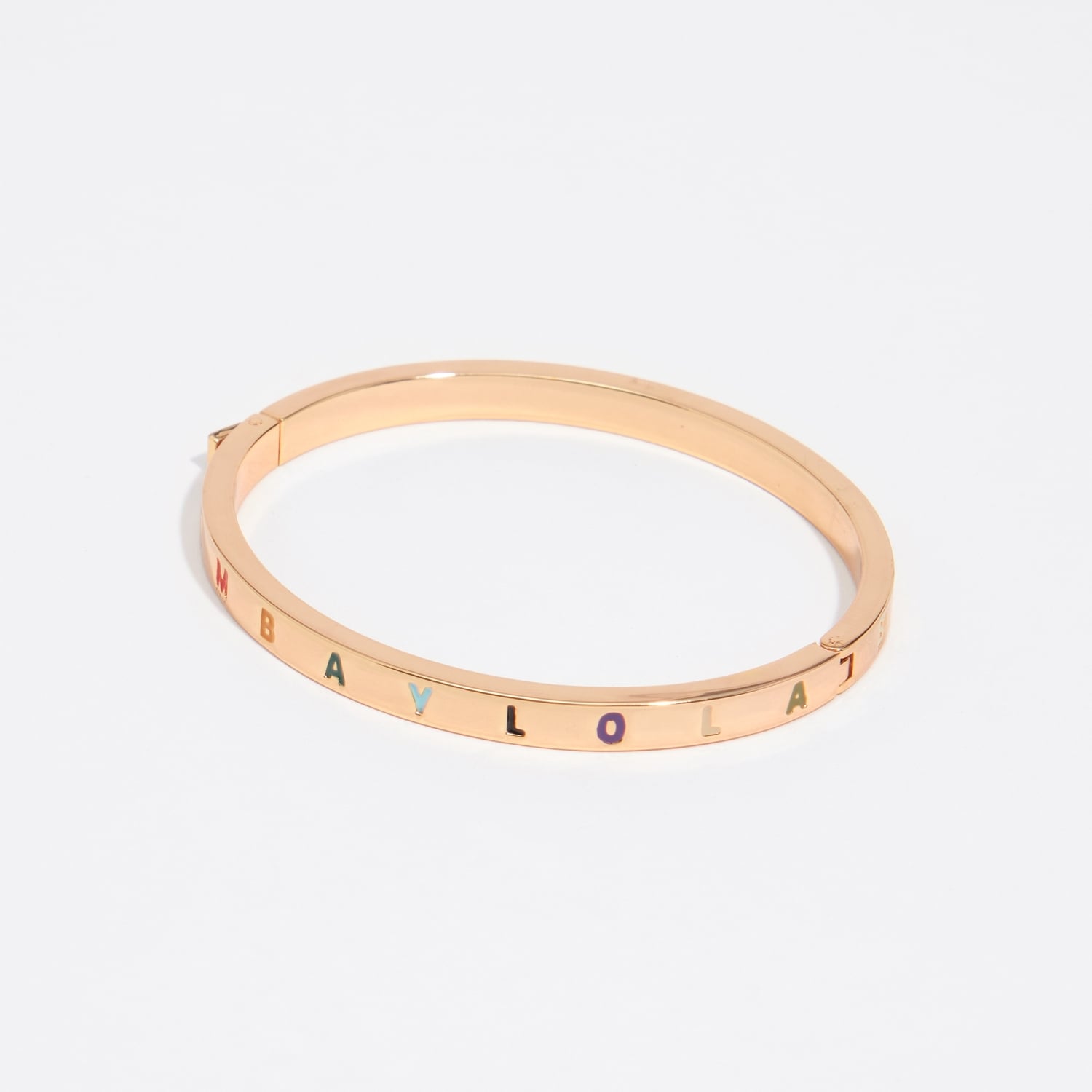 BIMBA Y LOLA Multicolor logo rigid bracelet