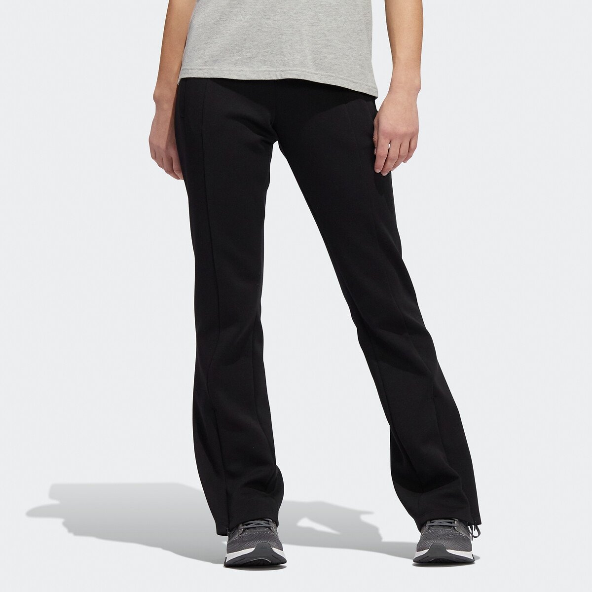 Photograph of Adidas Performance Badge of Sport Flared Trousers in Cotton Mix