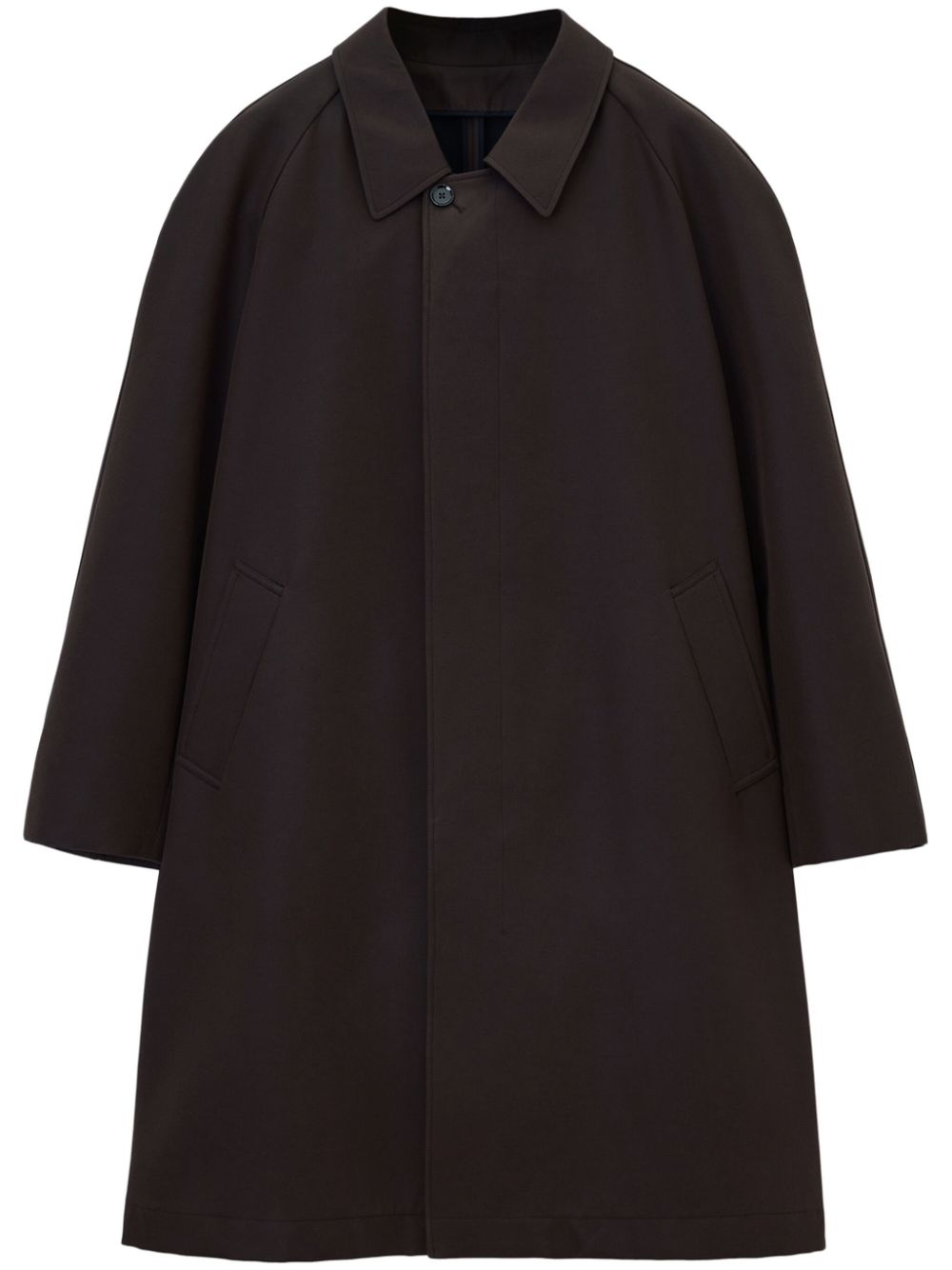 Photograph of Lemaire Buttoned Midi Car Coat Espresso