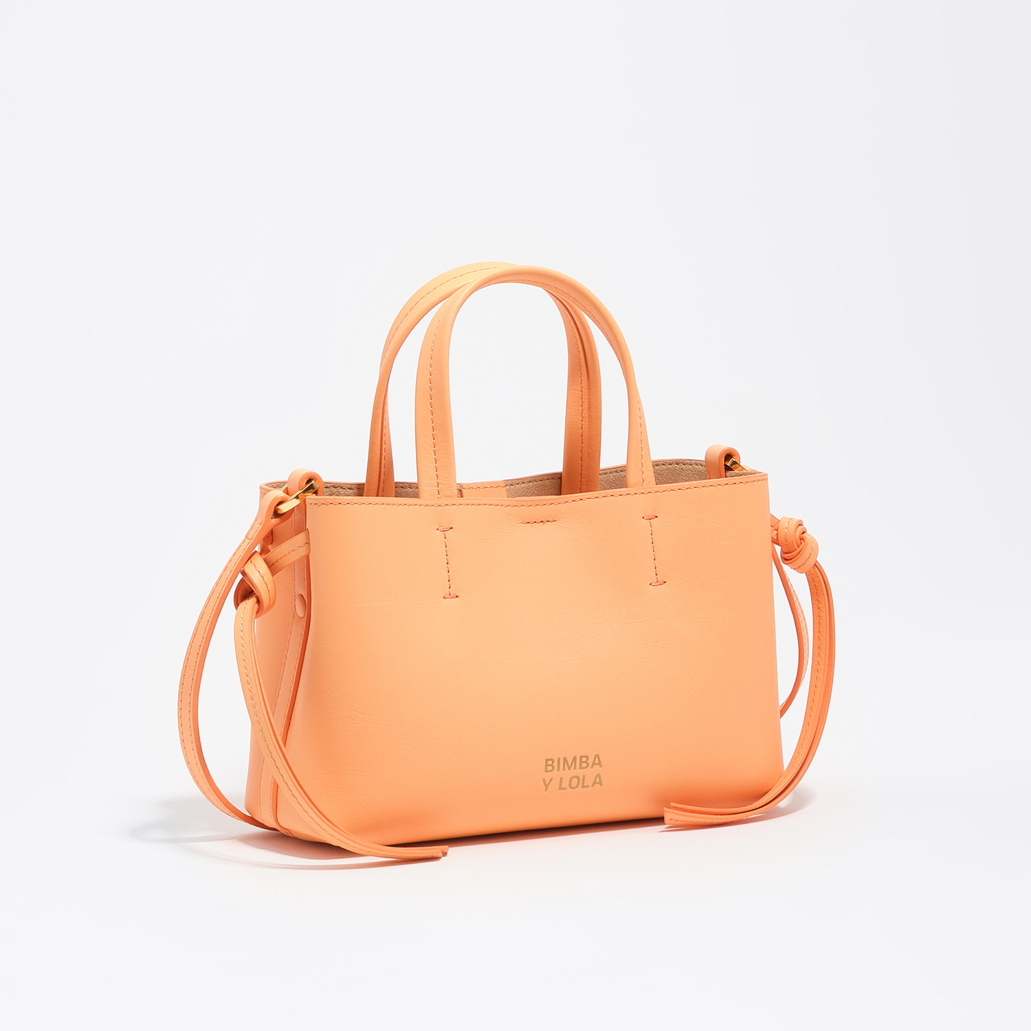 BIMBA Y LOLA Mini orange sorbet leather Chihuahua bag
