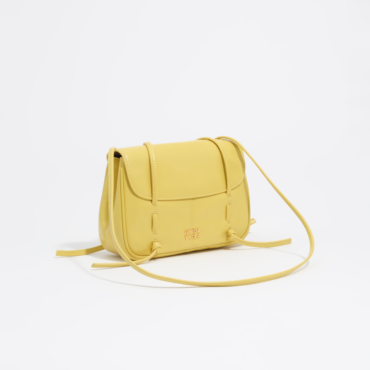 BIMBA Y LOLA Yellow leather Mini flap bag
